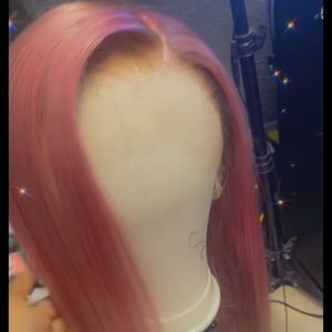 Rose Gold 100% Human Hair Wig NIB